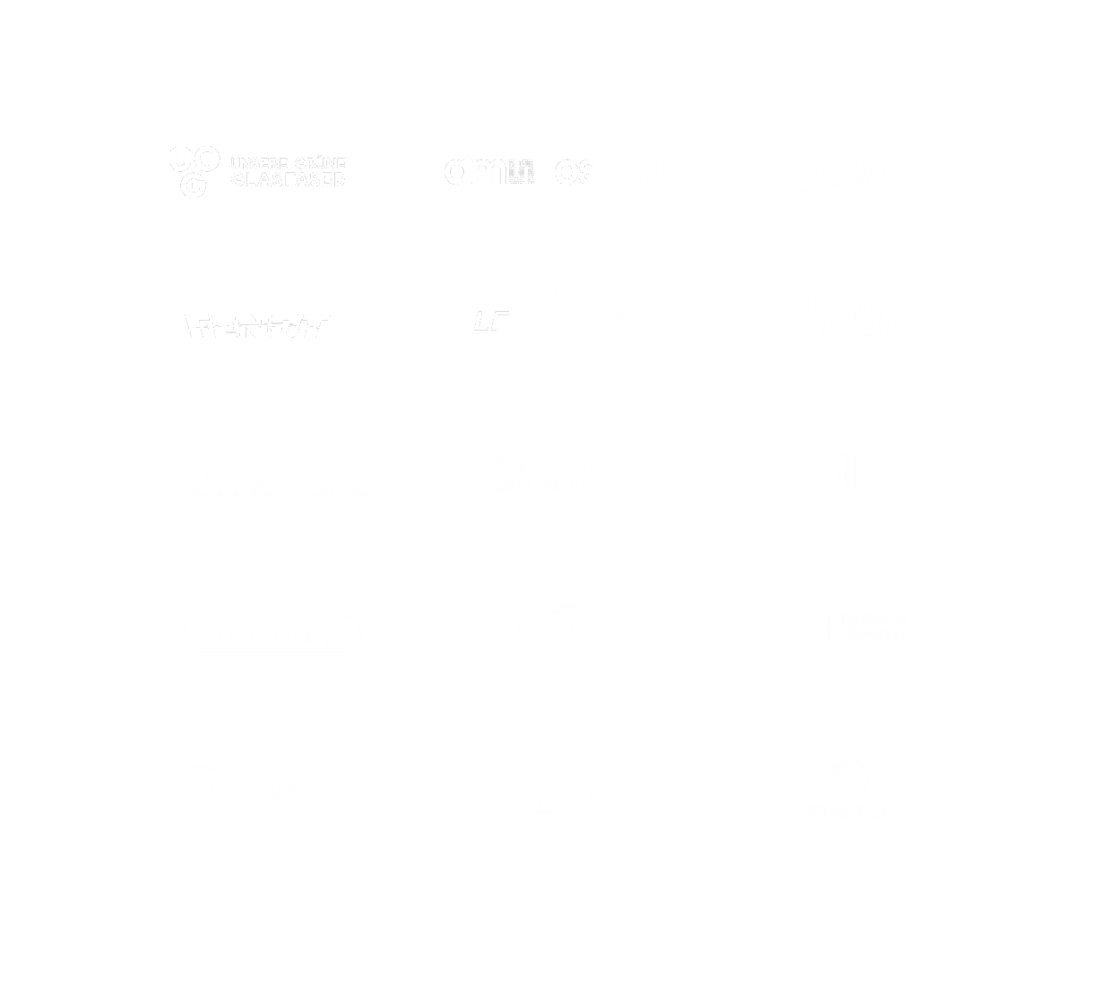 Logoteppich mit Kundenlogos